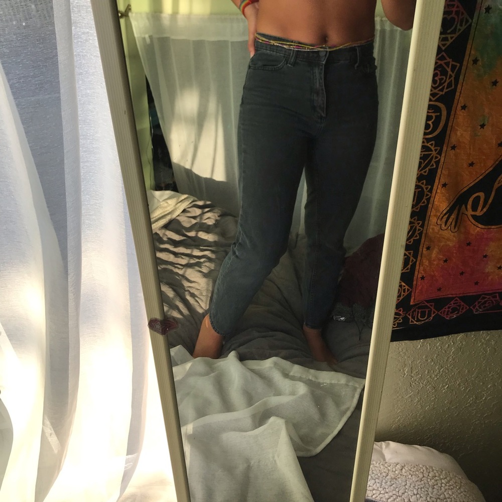 BDG Grey Mom High Rise Jeans